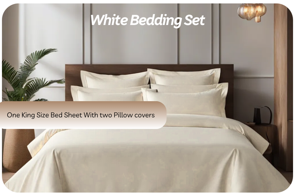 Minimalist White Bedding