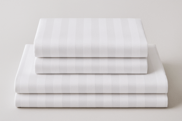white stripes bed sheet - Image 4