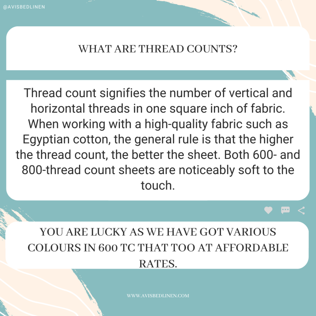 What are thread counts? AVIS Bedlinen®