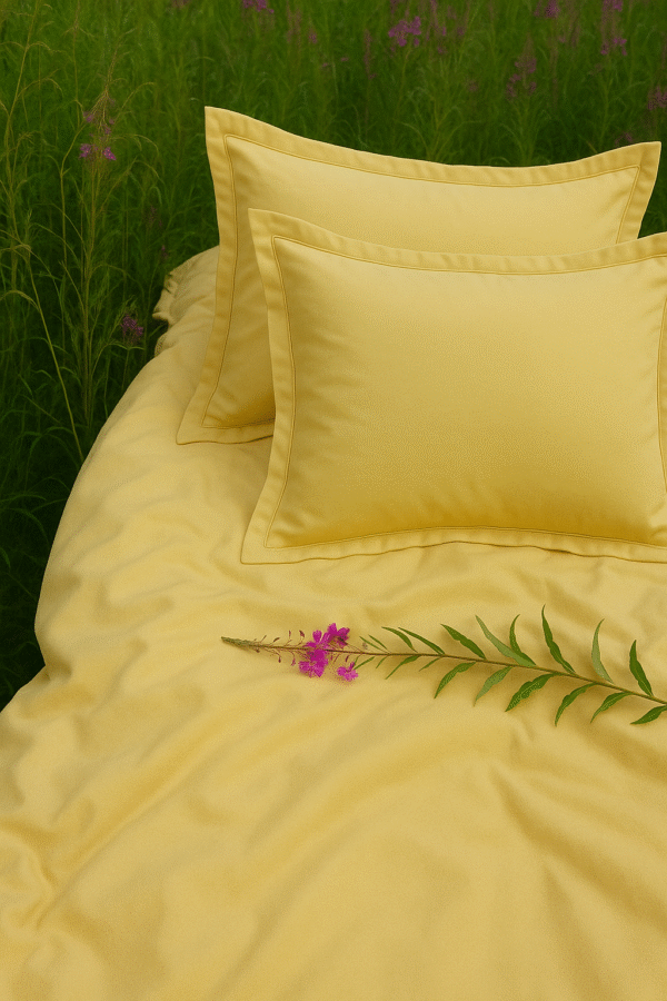 Sundress yellow 400 TC | 108" x 108" with 2 pillow covers bed sheet