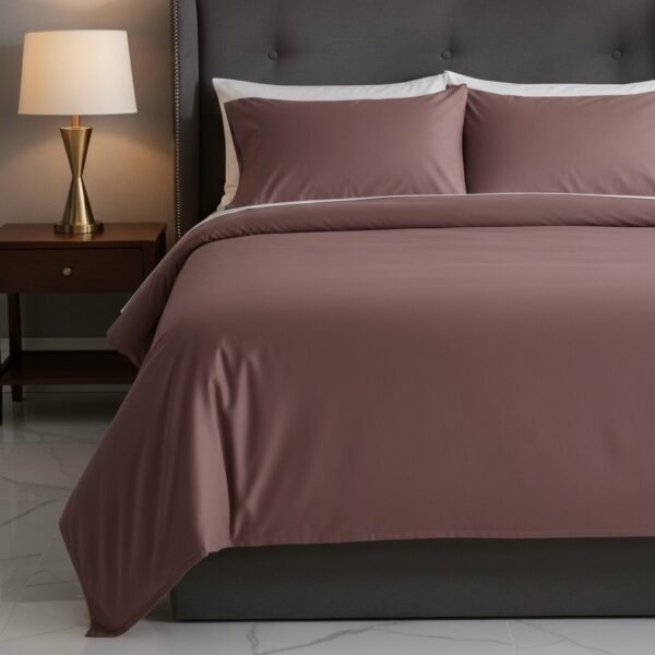 Rose Brown fitted | 700 TC | 4 pillow covers - Image 6