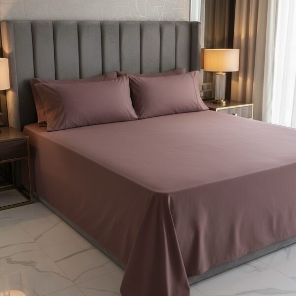 Rose Brown fitted | 700 TC | 4 pillow covers - Image 7