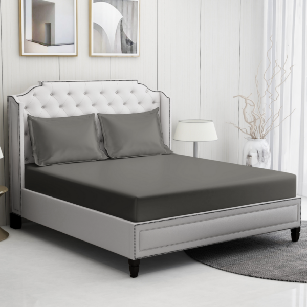 Grey Cotton Bedding Set - Image 2