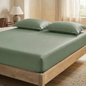 Serene Oasis Solid 100% Cotton Bedding Set | 400TC with 2 Pillow Covers