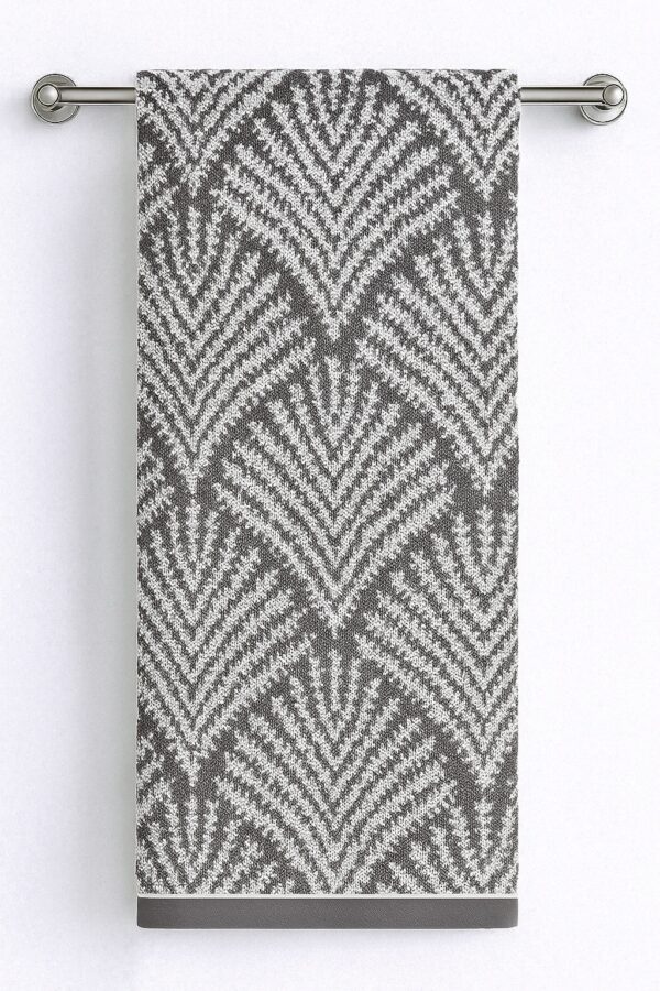 Herringbone patterned towel