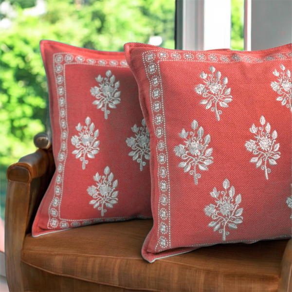 Peach Textured Cushion Cover - Image 2