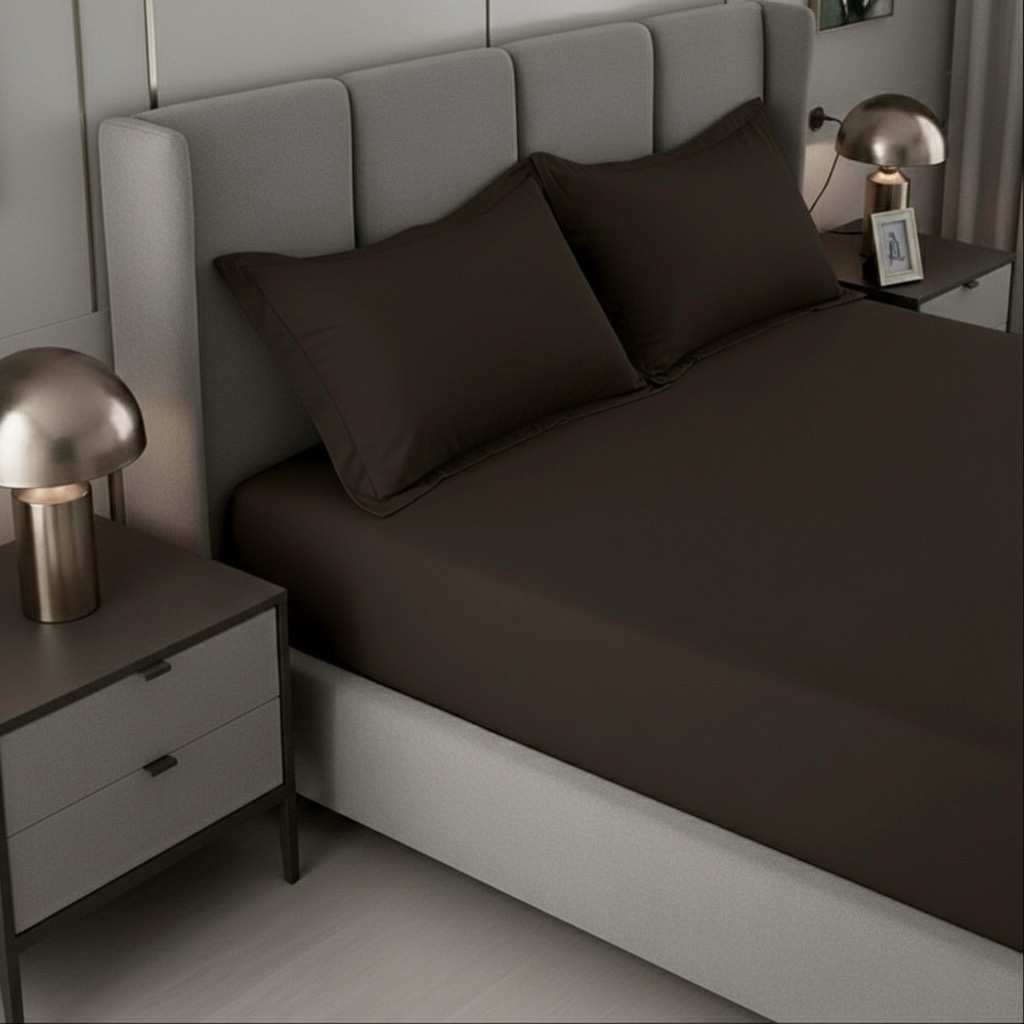Dark Brown Bedding set | 700 TC - Image 3