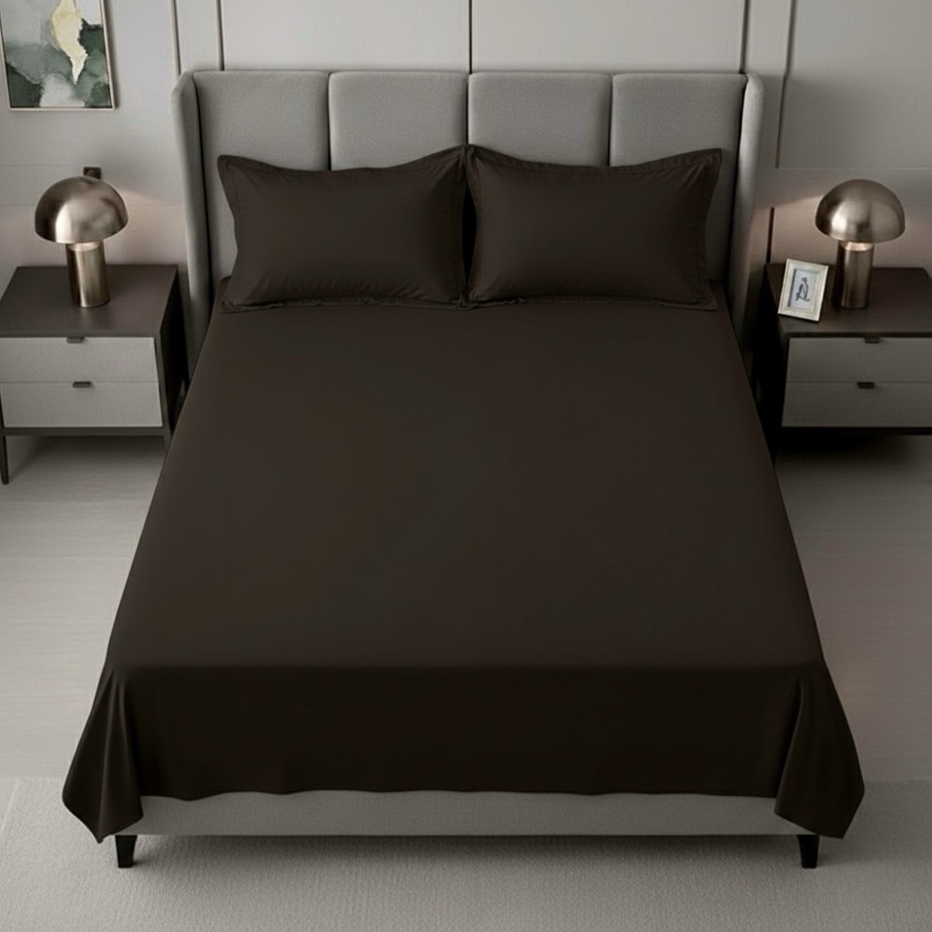 Dark Brown Bedding set | 700 TC - Image 2