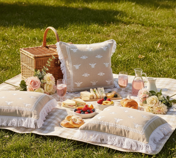 Ivory 6 pcs Luxury Complete Bedding Set | Bedsheet, Comforter & Cushion Cover - Image 14