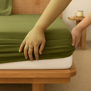 Olive Fitted Bedding set | 400 TC