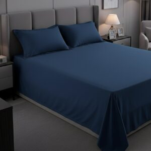 Crystal Teal Solid 100% Cotton Bedding Set | 600TC with 2 Pillow Covers