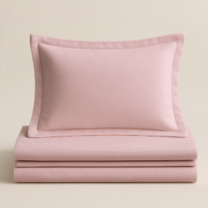 Rose Quartz Solid 100% Cotton Bedding Set | 600 TC with 2 Pillow Covers