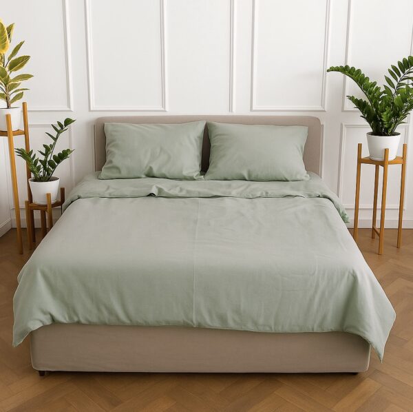 Green lily Duvet Cover - Image 4