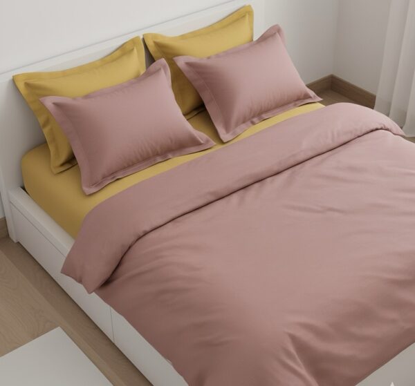 7 pcs set | Customised Yellow Pink bedding set