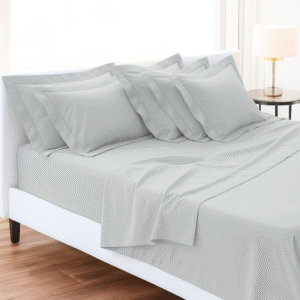 Cool Gray 6 piece bedding set | 100% cotton | 400 TC