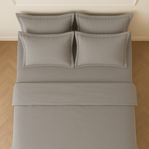Grey 5 piece bedding set | 100% cotton | 600 TC - Image 2