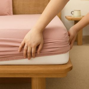 Primrose Pink | twin fitted bed sheet set | with 2 pillow covers
