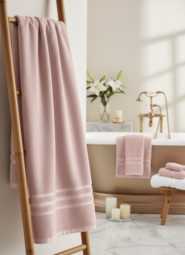 3 piece | pure cotton | bath towel set - Image 3