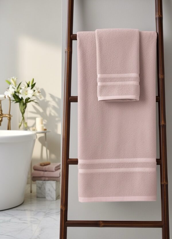 3 piece | pure cotton | bath towel set - Image 2