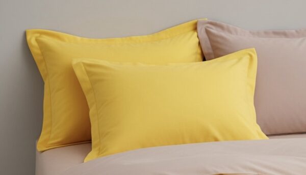 7 pcs set | Customised Yellow Pink bedding set - Image 4