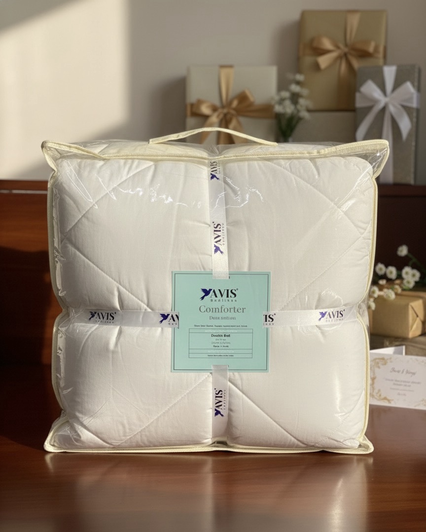 Ivory 6 pcs Luxury Complete Bedding Set | Bedsheet, Comforter & Cushion Cover - Image 3