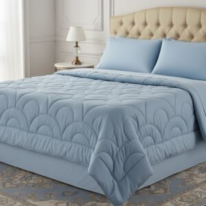 The Venetian Arc Double Blue bed comforter | 400 TC ~ 100% Cotton