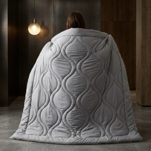 The Hourglass Wave Comforter in Grey | 400 TC ~ 100% Cotton