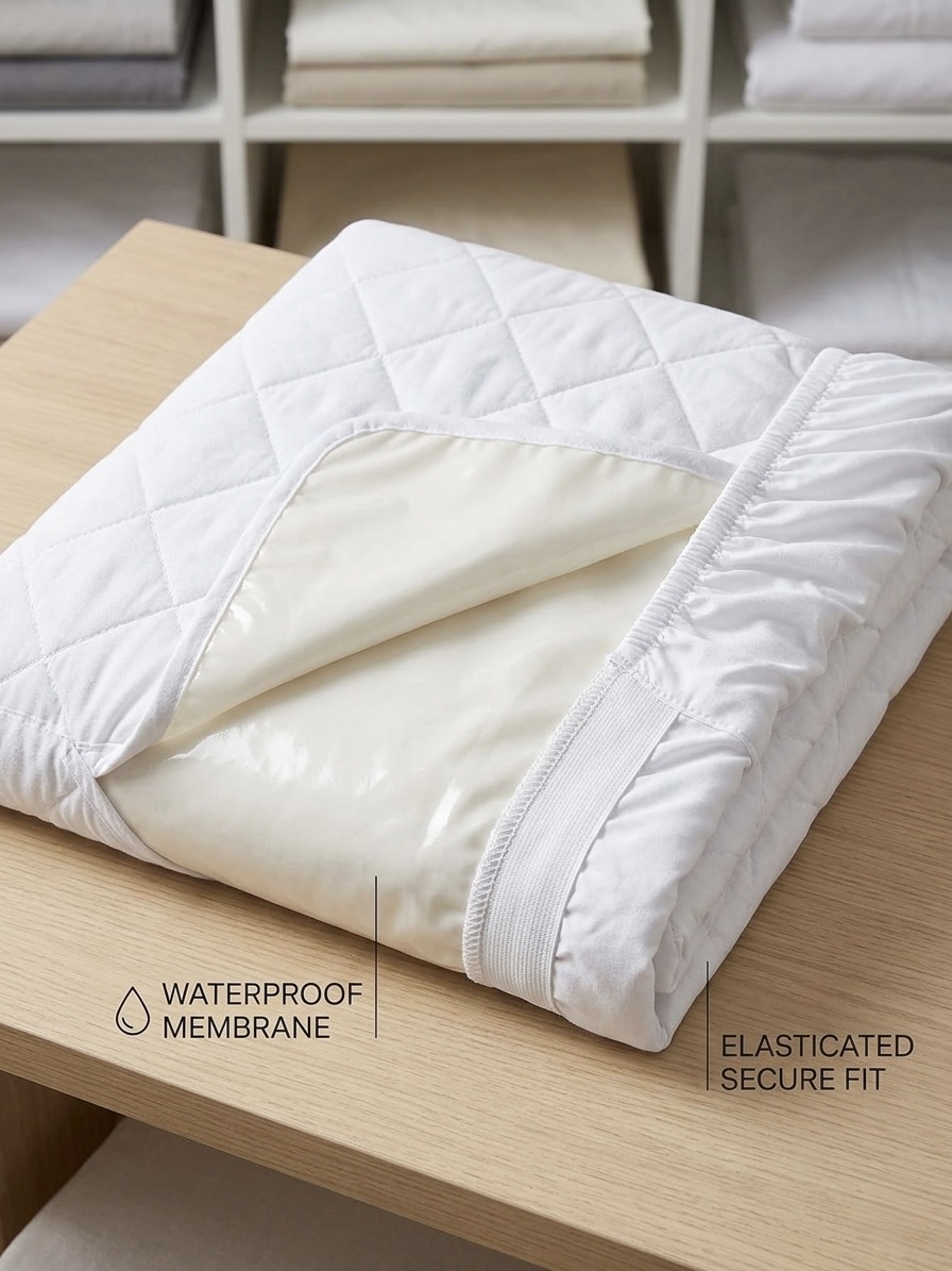 Premium Waterproof Mattress Protector with TPU Layer | Breathable Cotton Terry Mattress Cover - Image 7