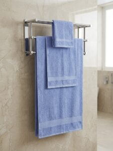 3 piece | pure cotton | bath towel set in Pale Blue