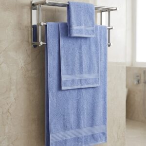 3 piece | pure cotton | bath towel set in Pale Blue