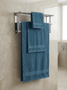 3 piece | pure cotton | bath towel set in Teal