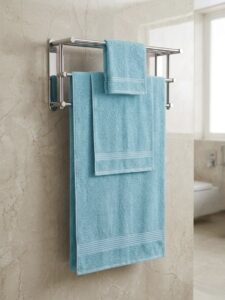 3 piece | pure cotton | bath towel set in Mint