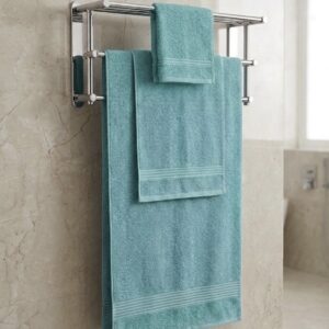 3 piece | pure cotton | bath towel set in Mint