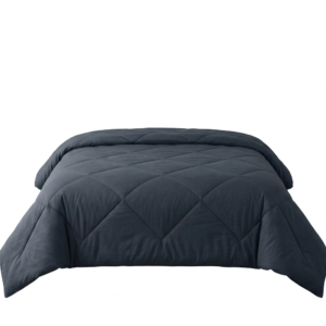 Single 60" x 90" dark charcoal blue Comforter
