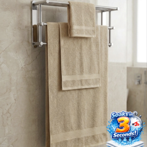 3 piece | pure cotton | bath towel set in Beige