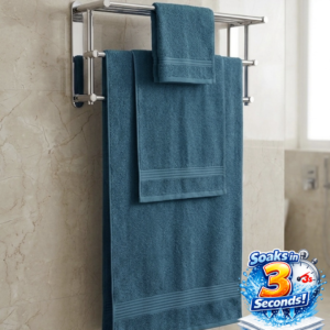 3 piece | pure cotton | bath towel set in Teal