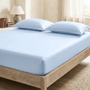 Light blue Solid 100% Cotton Bedding Set | King Size 108x108 | 400TC with 2 Pillow Covers