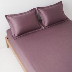 Dark Orchid Hush | 400 TC | Bed sheet 108” x 108”