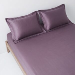 Dark Orchid Hush | 400 TC | Bed sheet 108” x 108”