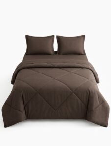 4 piece brown Comforter set